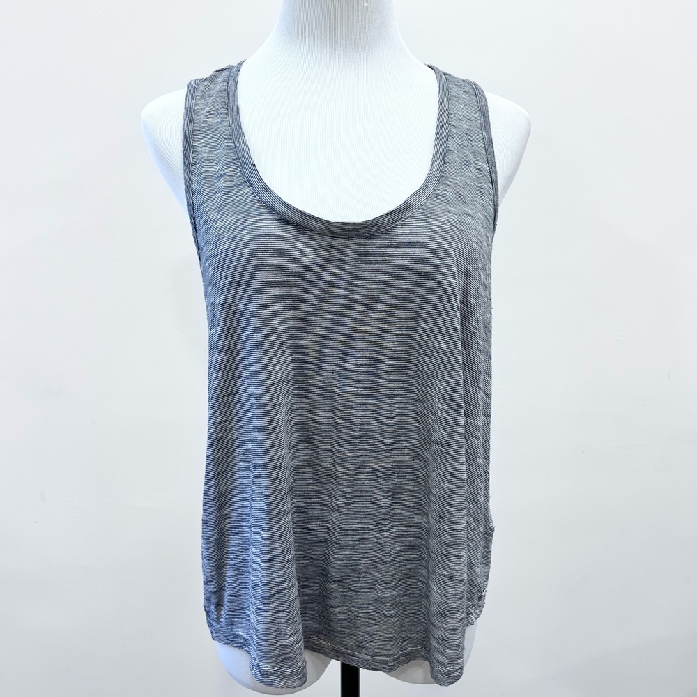Tahari racer back tank top- black racer back tank top